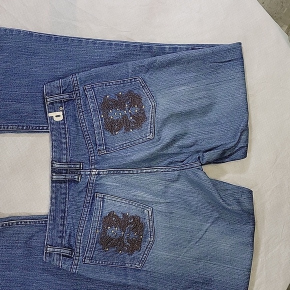 D. Jeans Embellished and Embroidered Y2K Look Bootcut Jeans Size 8 - Picture 13 of 13